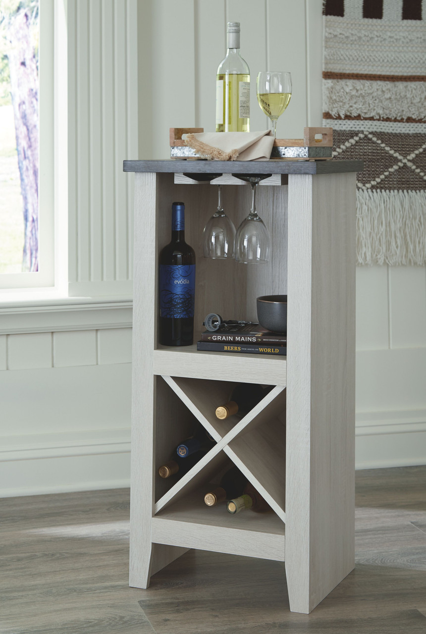 White 2025 wine rack