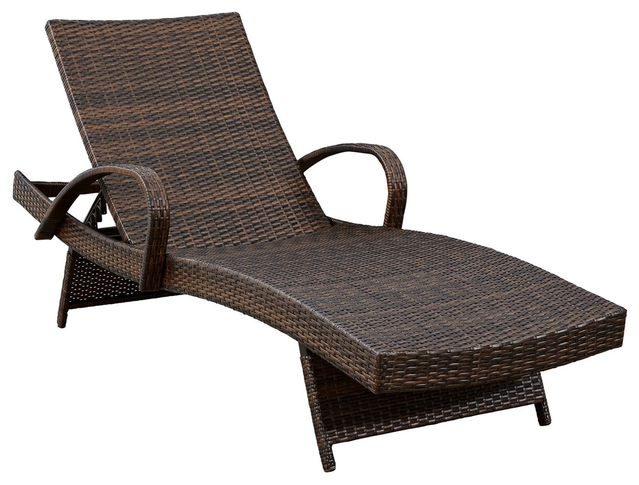 outdoor brown chaise lounge chair