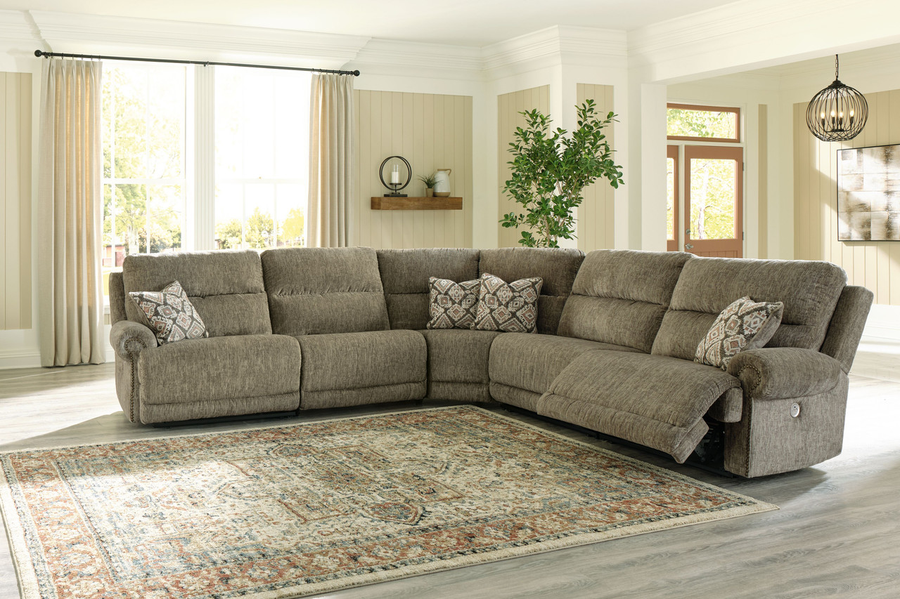 Beige 2025 reclining sectional