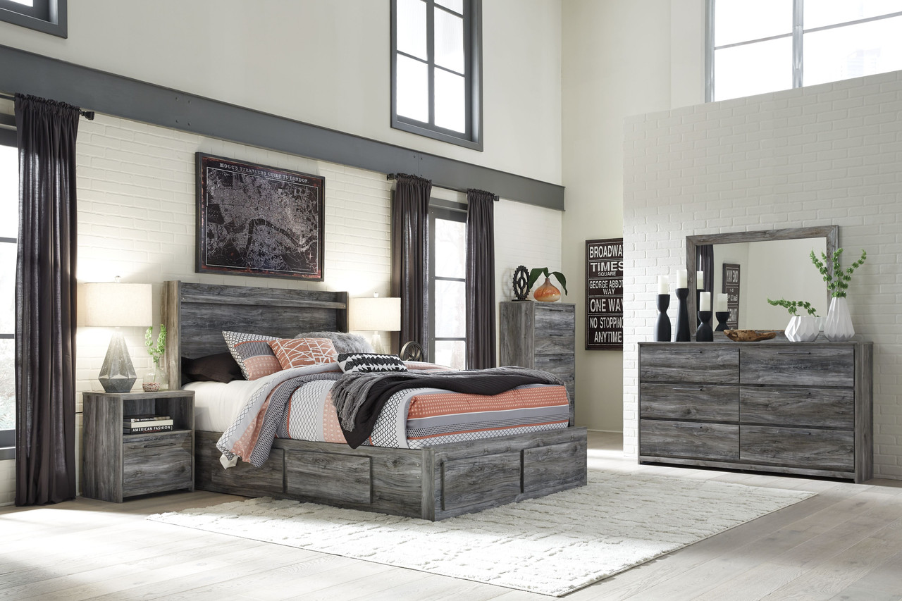 Moreshire Bisque Queen Panel Bedroom Set