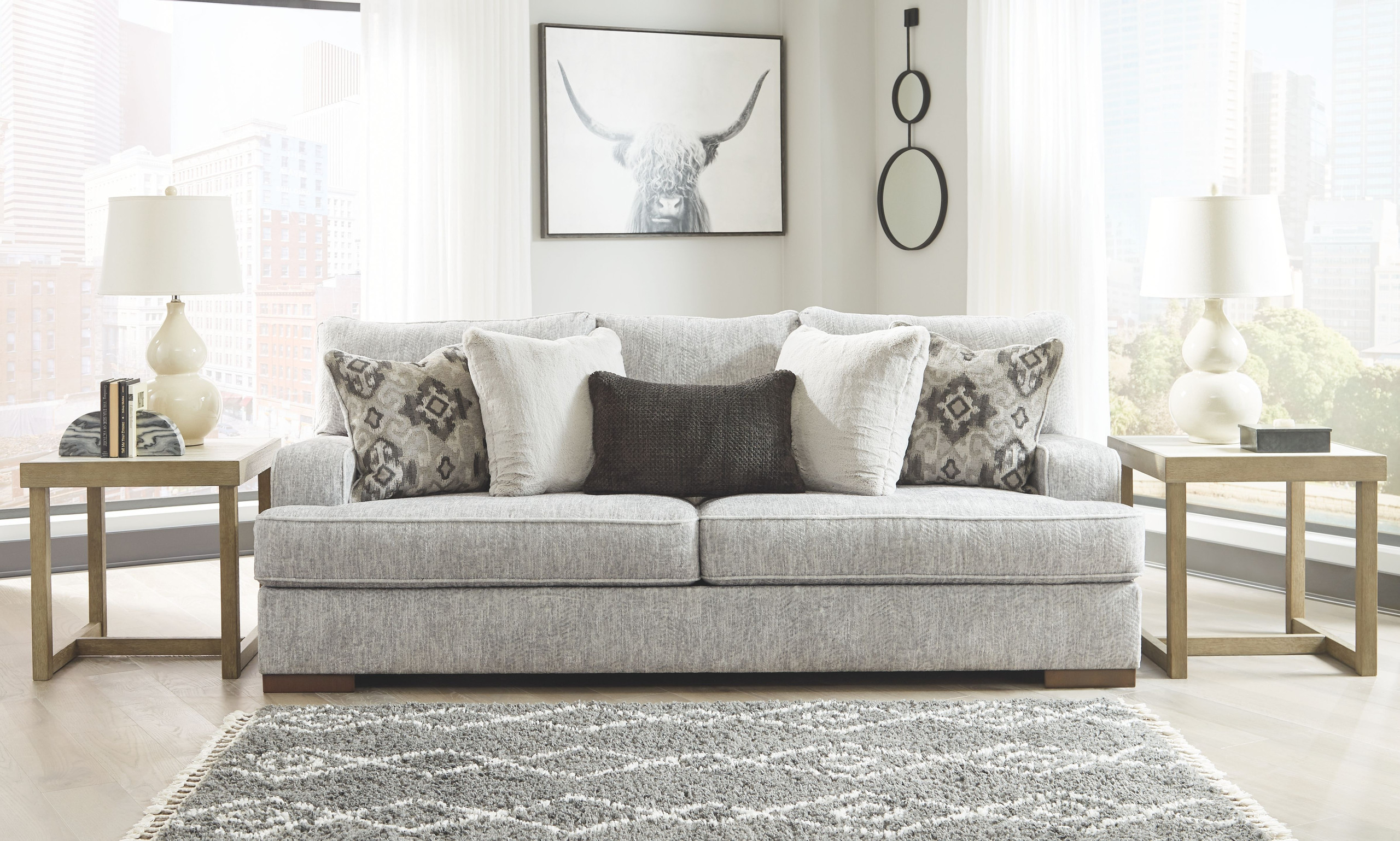 The Mercado Pewter Sofa available at Complete Suite Furniture serving ...
