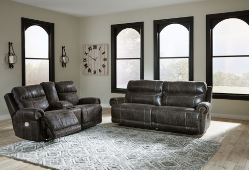 Grearview Charcoal 2 Pc. Power Sofa, Loveseat