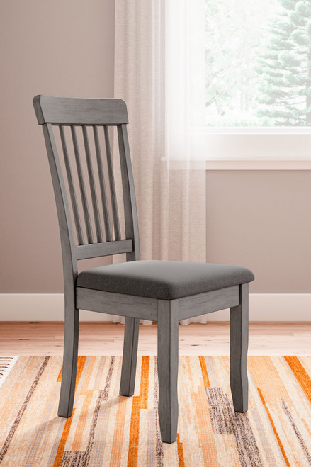Shullden Gray Dining Room Side Chair (Set of 2)