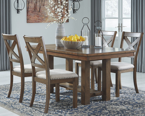 Moriville Grayish Brown Rect Dining Room Ext Table