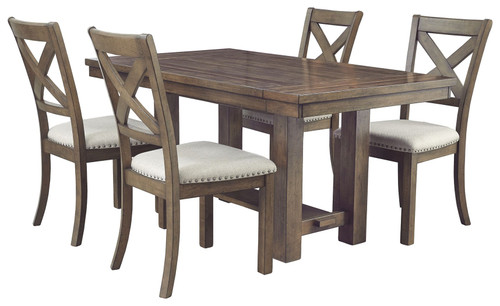 Moriville Grayish Brown Rect Dining Room Ext Table