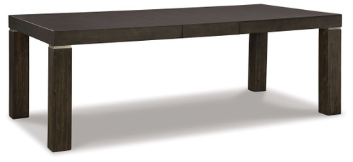 Hyndell Dark Brown Rect Dining Room Ext Table