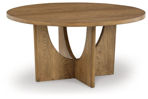 Dakmore Brown Round Dining Room Table