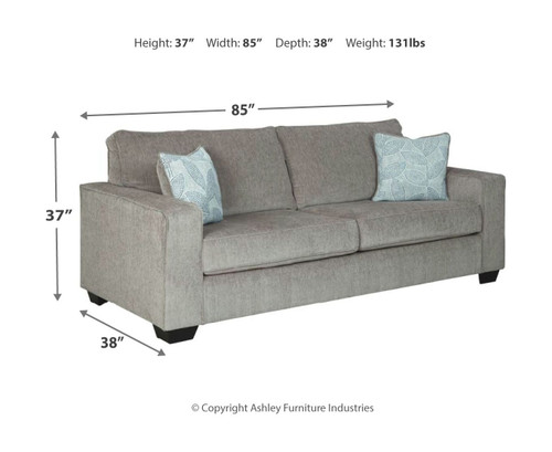 Altari Light Gray 2 Pc. Sofa/Couch/Couch, Loveseat