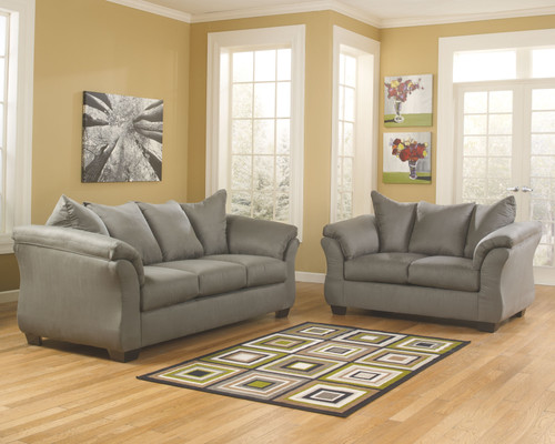 Darcy Light Gray 2 Pc. Sofa/Couch/Couch, Loveseat