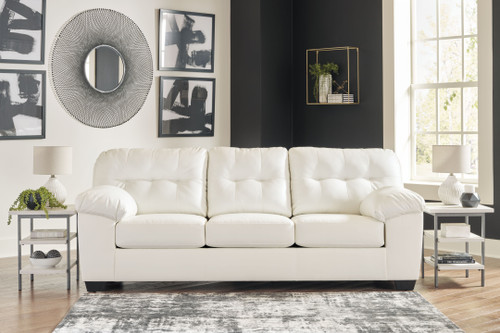 Donlen White 2 Pc. Sofa/Couch/Couch, Loveseat