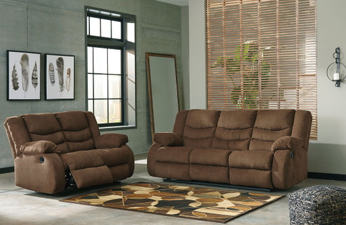 Tulen Chocolate 2 Pc. Reclining Sofa/Couch/Couch, Loveseat