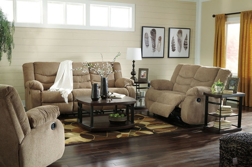 Tulen Mocha 3 Pc. Reclining Sofa/Couch/Couch, Loveseat, Rocker Recliner