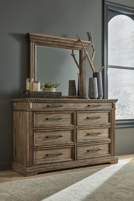 Markenburg Brown 5 Pc. Dresser, Mirror, California King Panel Bed