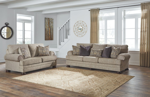 Kananwood Oatmeal 4 Pc. Sofa/Couch/Couch, Loveseat, Chair And A Half, Ottoman