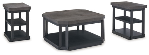 Bonilane Black / Gray Occasional Table Set (Set of 3)