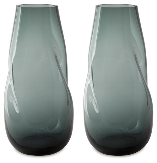 Beamund Teal Blue Vase (Set of 2) 13"