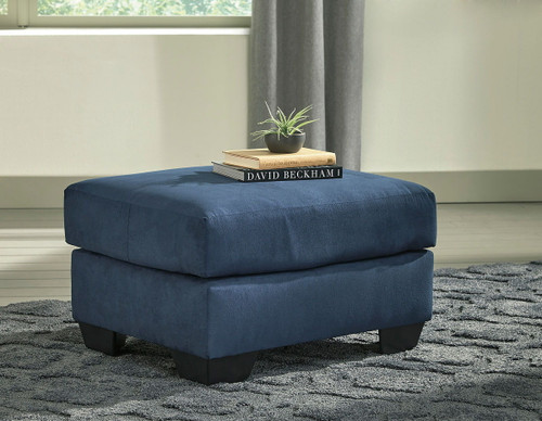 Darcy Blue Ottoman