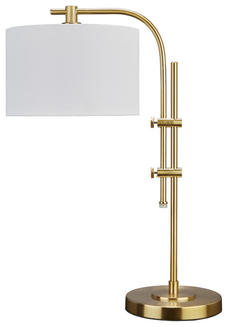 Baronvale Brass Finish Metal Accent Lamp