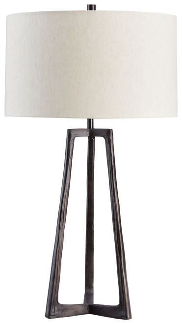 Wynlett Light Gray Metal Table Lamp