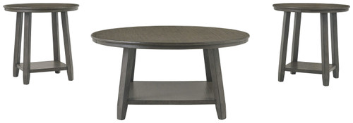 Caitbrook Gray Occasional Table Set (Set of 3)