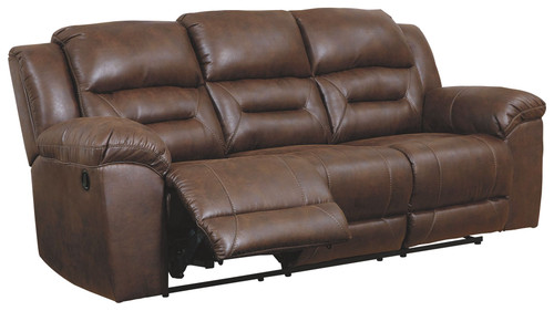 Stoneland Chocolate Reclining Sofa/Couch