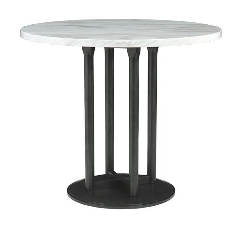 Centiar Black/Gray Round Drm Counter Table