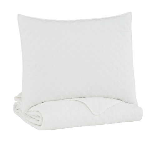 Ryter White Twin Coverlet Set