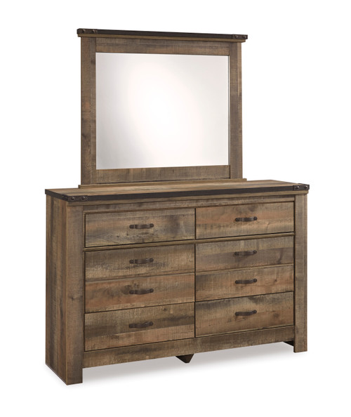 Trinell Brown Dresser, Mirror