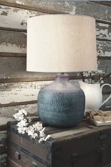 Malthace Patina Metal Table Lamp
