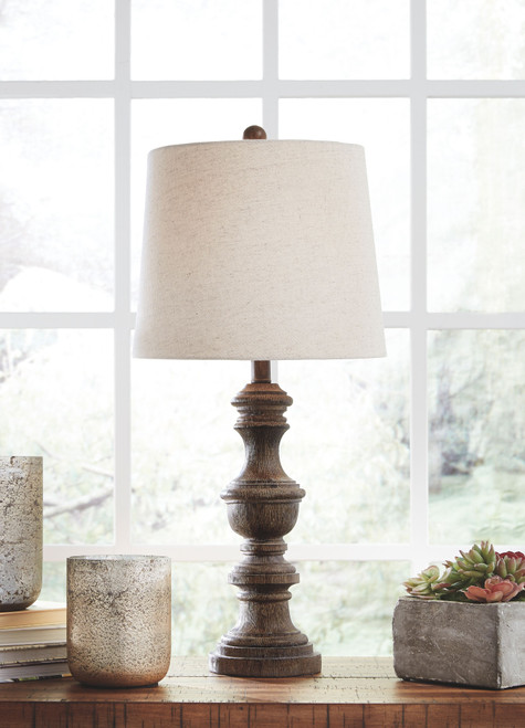 Magaly Brown Poly Table Lamp