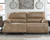 Ricmen Putty 2 Seat Power Reclining Sofa/Couch Adj Hdrest