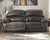 Hallstrung Gray 2 Seat Power Reclining Sofa/Couch Adj Hdrest