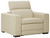 Texline Sand Power Recliner/Adj Headrest