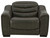 Center Line Dark Gray Power Recliner/Adj Headrest