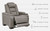 The Man-den Gray Power Recliner/Adj Headrest