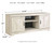 Bellaby Whitewash 63'' TV Stand W/Fireplace Option