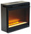 Wynnlow Gray 72''Â TV Stand With Fireplace Insert Glass/Stone