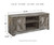 Wynnlow Gray 2 Pc. 63'' TV Stand With Faux Firebrick Fireplace Insert