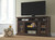 Roddinton Dark Brown 2 Pc. 74'' TV Stand With Electric Infrared Fireplace Insert