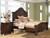 North Shore Dark Brown California King Panel Bed