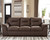 Maderla Walnut 4 Pc. Sofa, Loveseat, Chair, Ottoman