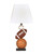 Nyx Orange Poly Table Lamp