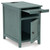 Treytown Teal Chair Side End Table