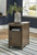 Treytown Grayish Brown Chair Side End Table