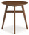 Lyncott Brown Round Drm Counter Table