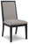 Foyland Light Gray/Black Dining Uph Side Chair (Set of 2)