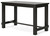Jeanette Black Rect Dining Room Counter Table