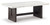 Burkhaus White/dark Brown Rectangular Cocktail Table