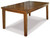 Ralene Medium Brown Rect Drm Butterfly Ext Table