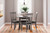 Shullden Gray 5 Pc. Drop Leaf Table, 4 Side Chairs